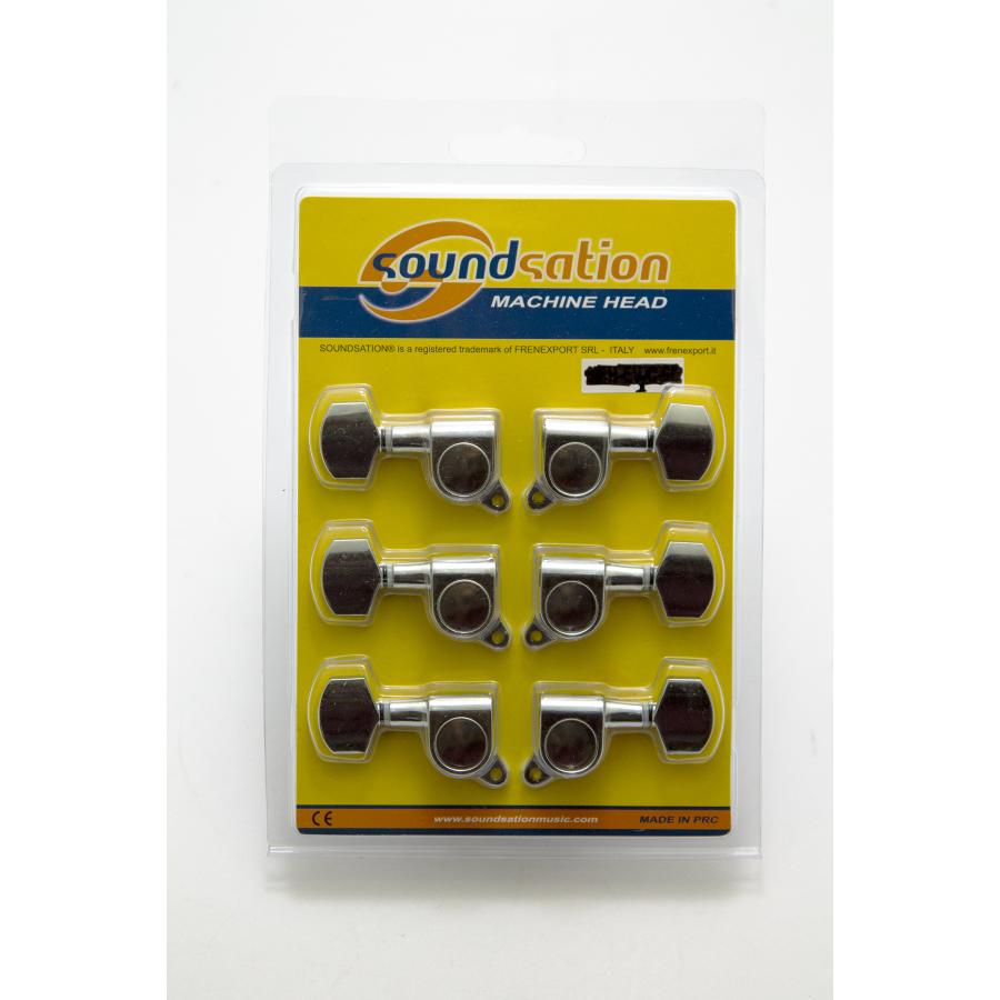 Meccaniche chitarra elettrica cromate (L3 R3) SMH-W-CS-3L3R