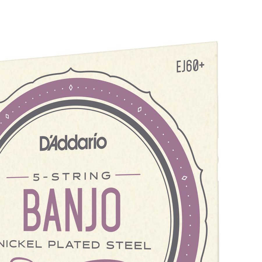 D'Addario EJ60+ 5-String Banjo Nickel Light Plus 9.5-20