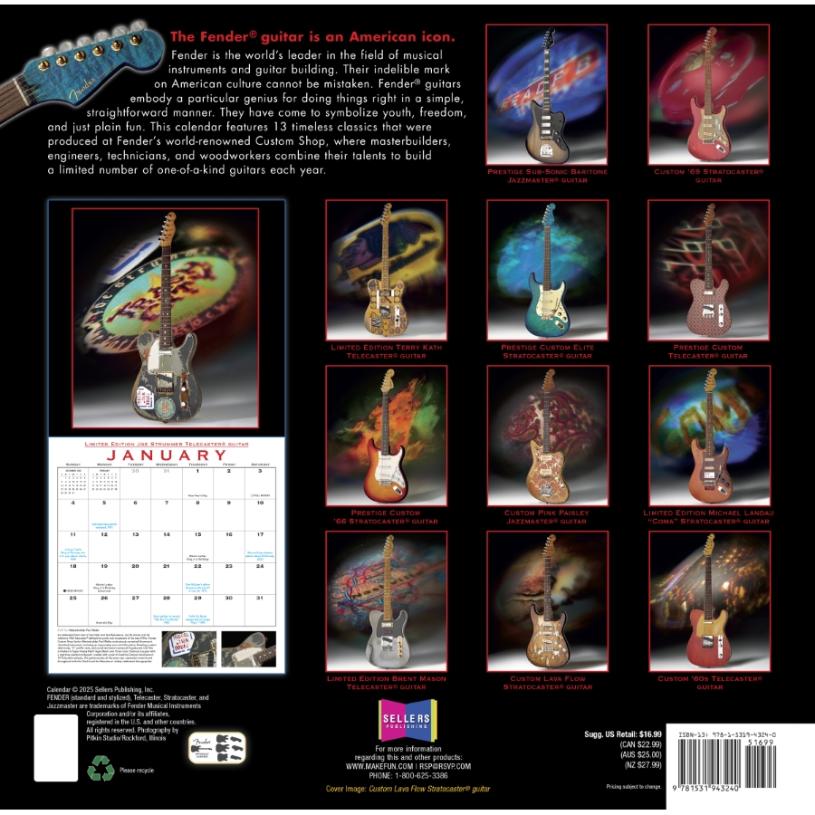 FENDER 2026 Calendario