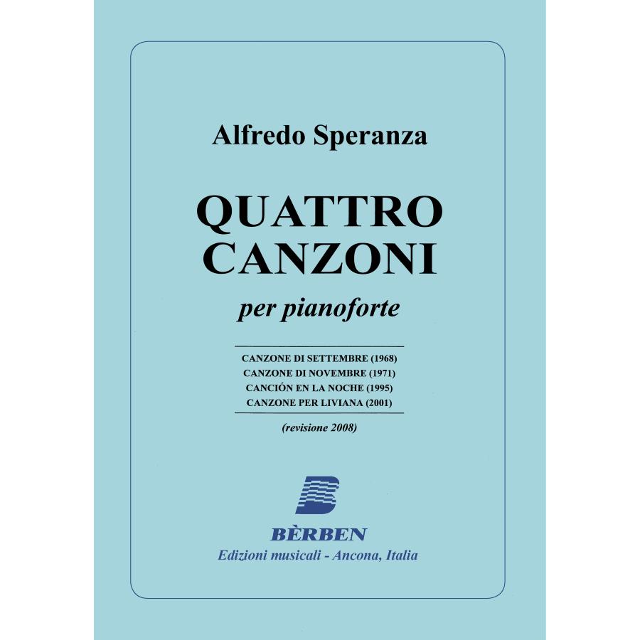 Alfredo Speranza Quattro canzoni Berben