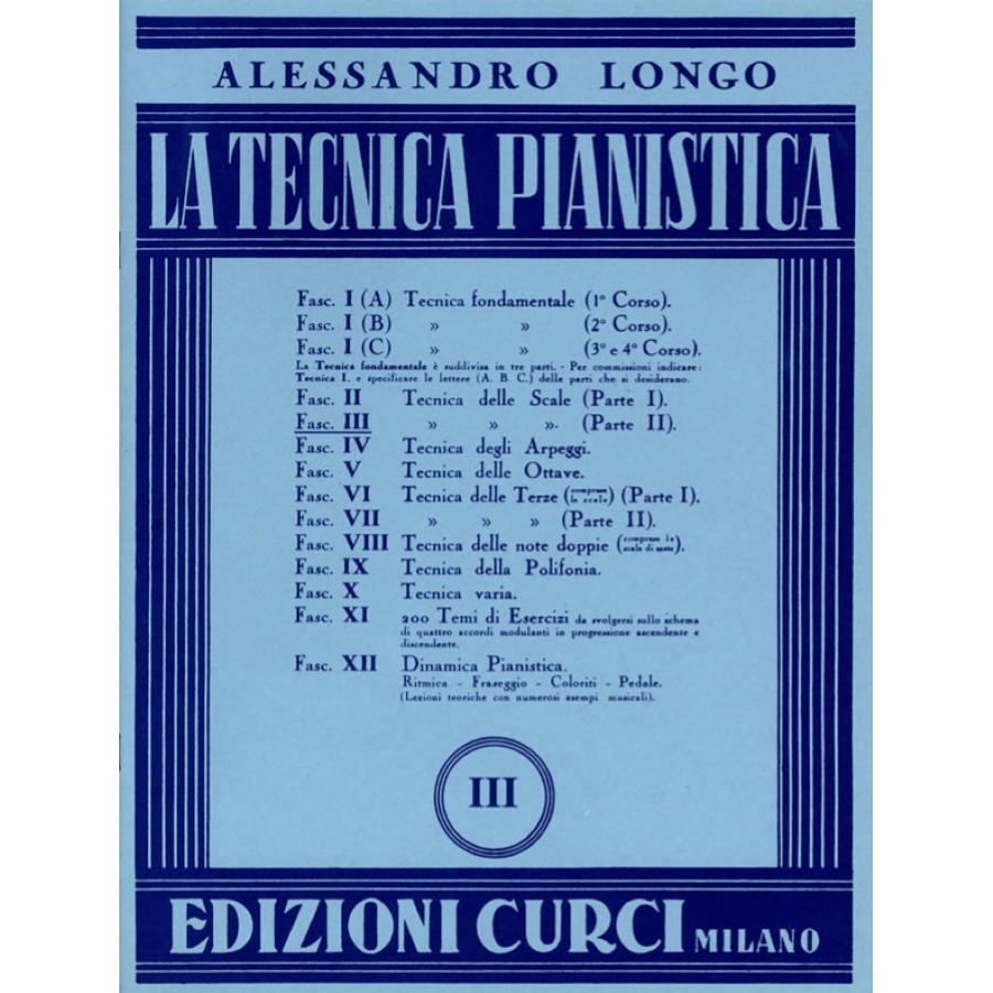 Alessandro Longo La tecnica pianistica Edizioni Curci
