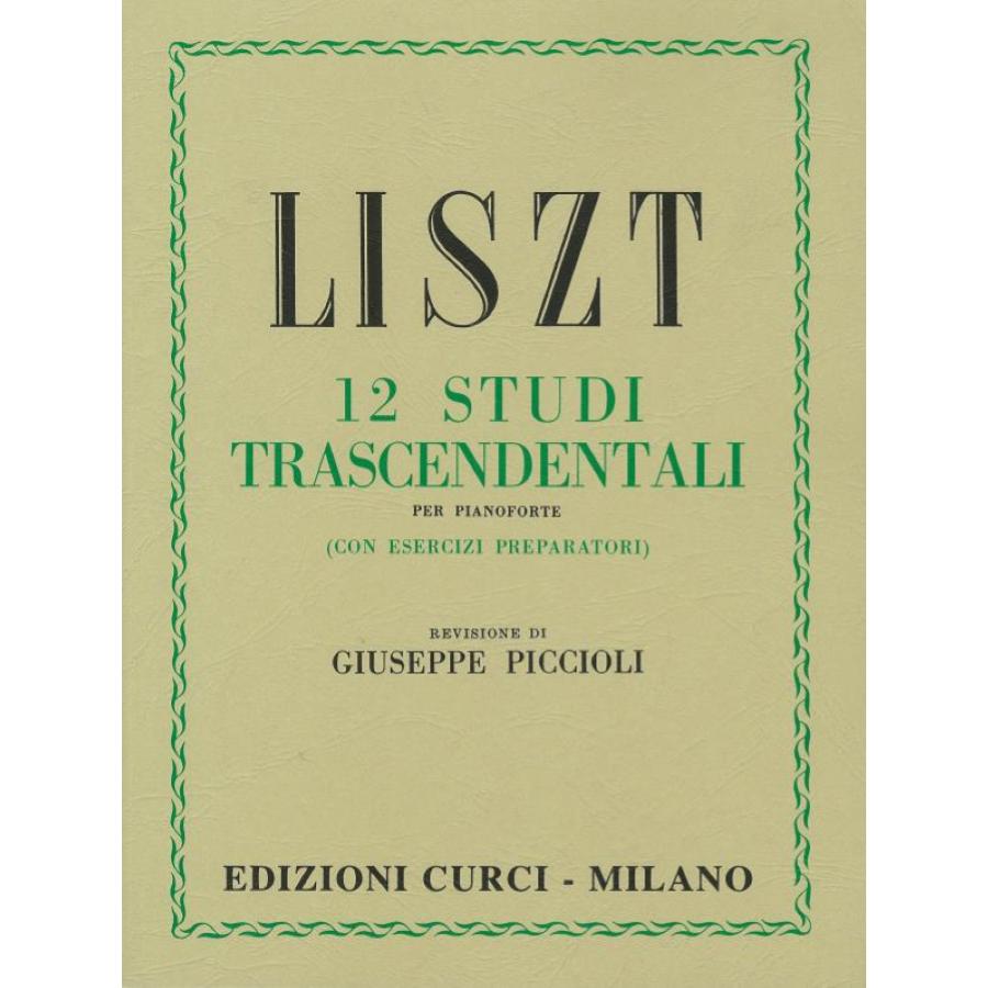 Franz Liszt 12 Studi trascendentali Edizioni Curci