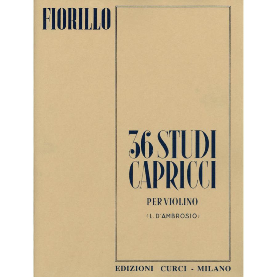 Federico Fiorillo 36 Studi - capricci Edizioni Curci