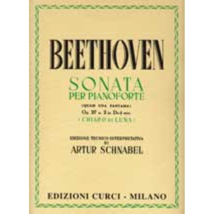 Ludwig van Beethoven Sonata op. 27, n. 2 "Al chiaro di luna" Edizioni Curci
