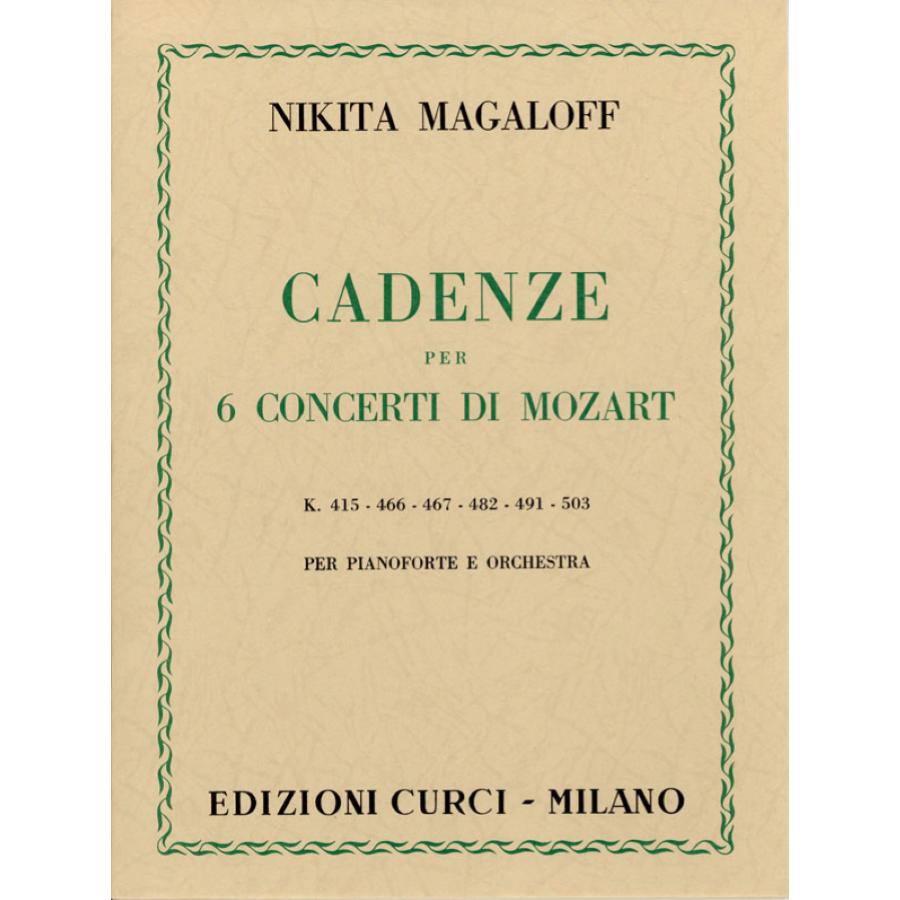 Nikita Magaloff Cadenze per 6 Concerti di Mozart Edizioni Curci