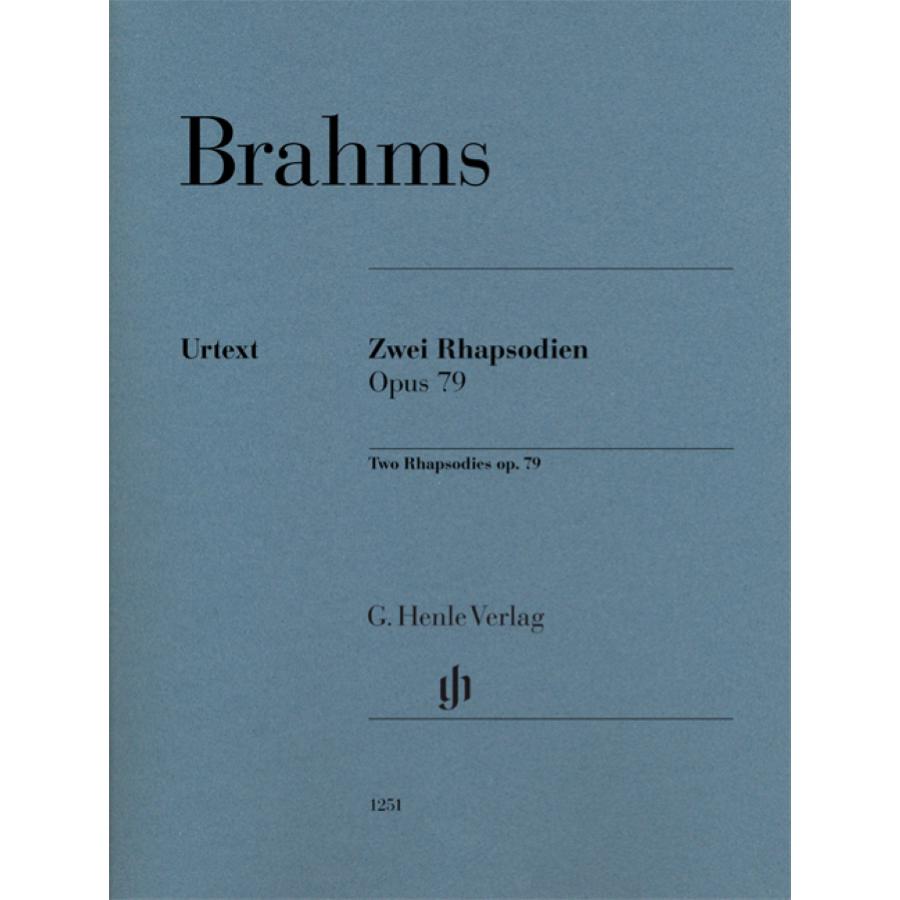 Johannes Brahms Two Rhapsodies op. 79 Henle