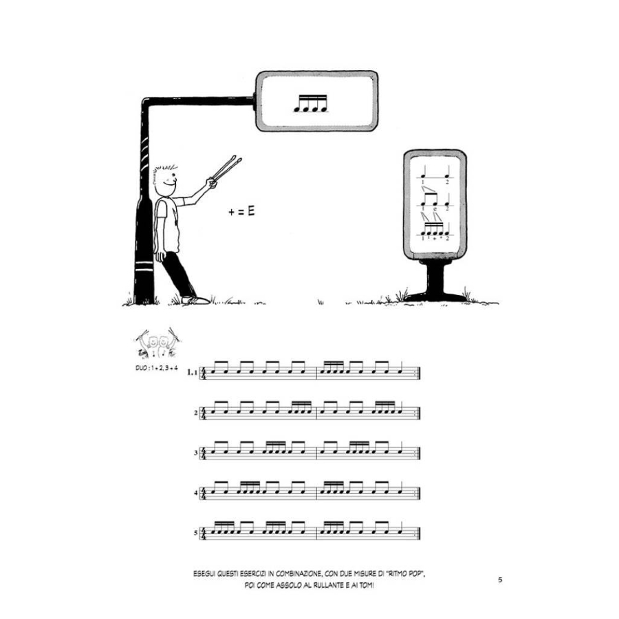 Metodo di batteria Vol. 2 Libro Audio-online