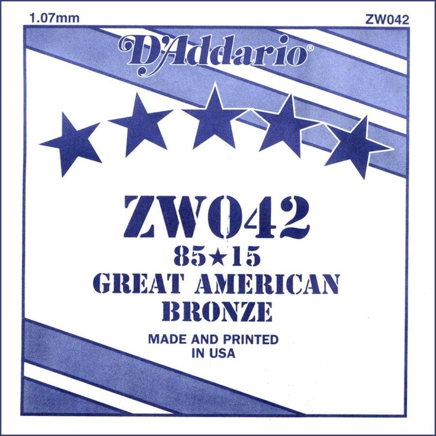 D'Addario 80/15 BRONZE WOUND ZW042