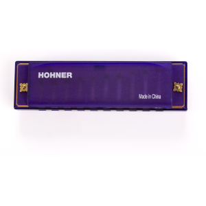 HOHNER TRANSLUCENT HARP PURPLE HARDCASE armonica