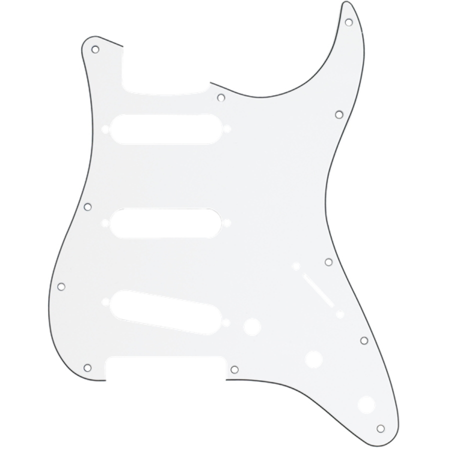 FENDER pg strat w/b/w 11-hole 3-ply