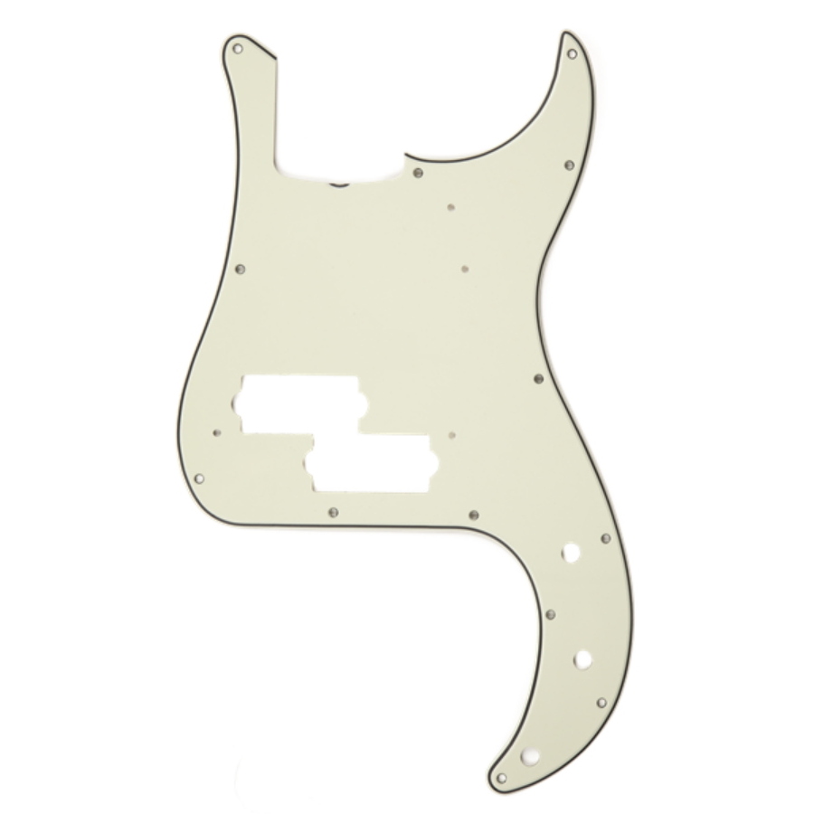 FENDER pickguard 63 p bass mg/blk/mg