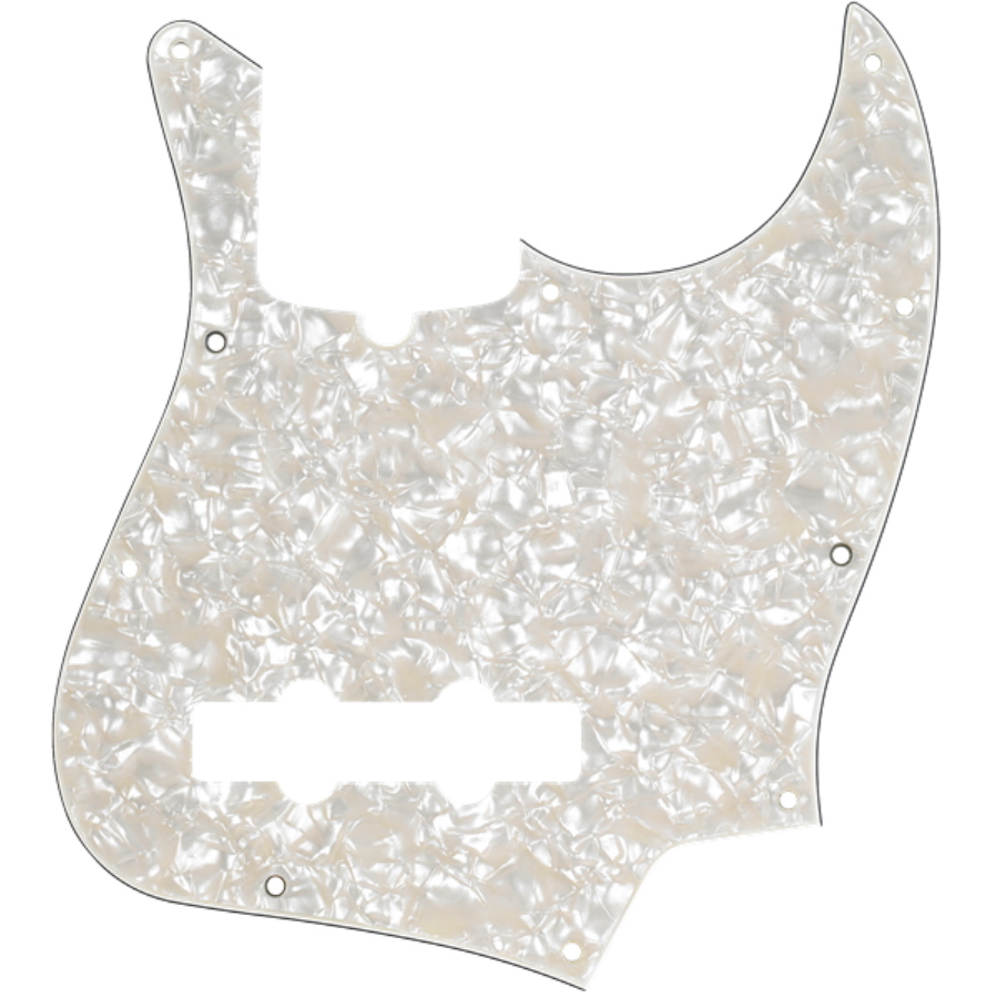 FENDER pg j bass std white moto 10-hole