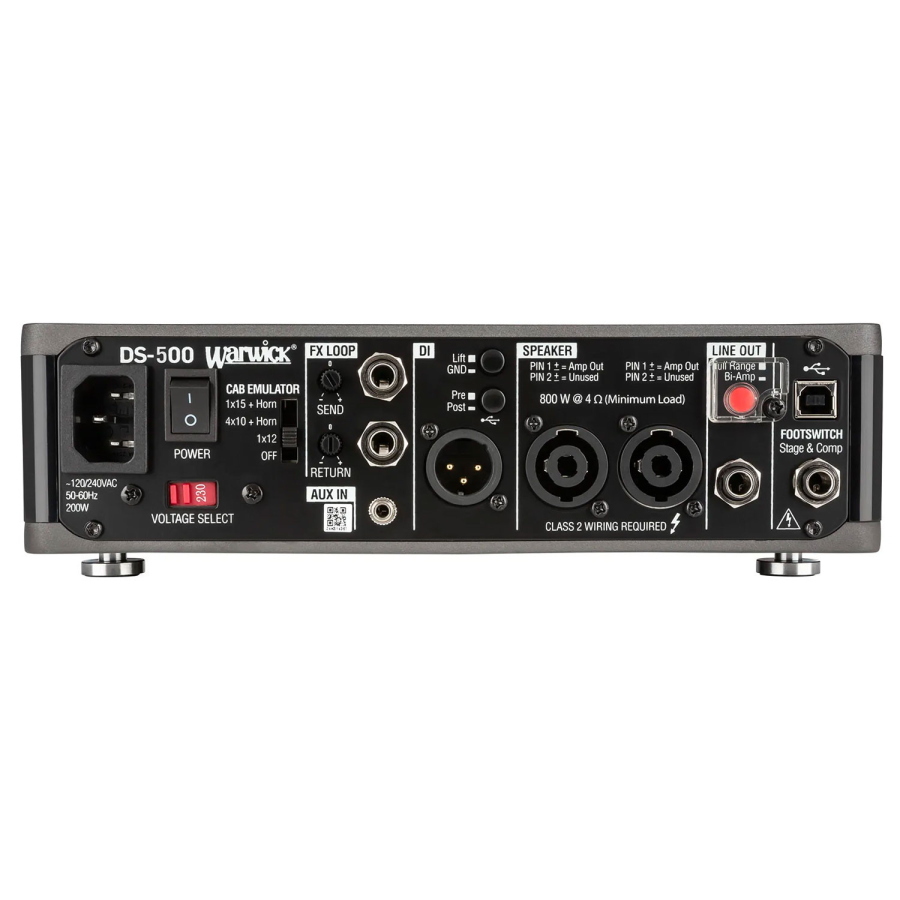WARWICK Testata Basso Double Stage 500W Con USB