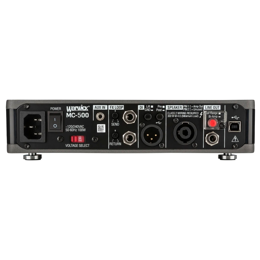 WARWICK Testata Basso Multiconnect 500W Con USB