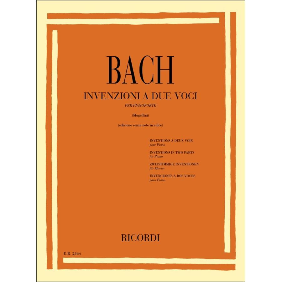 Johann Sebastian Bach Invenzioni A 2 Voci