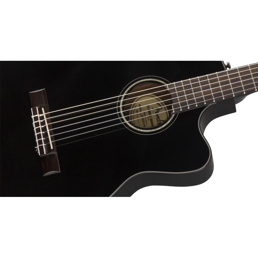 FENDER CN-140SCE Nylon Blk w/case WN