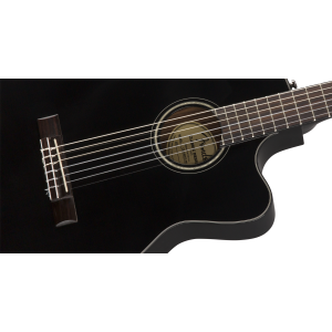 FENDER CN-140SCE Nylon Blk w/case WN