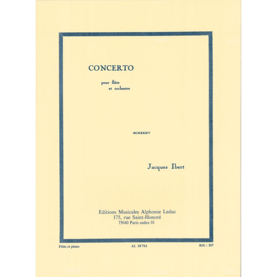 JACQUES IBERT Concerto pour flûte et orchestra Libro