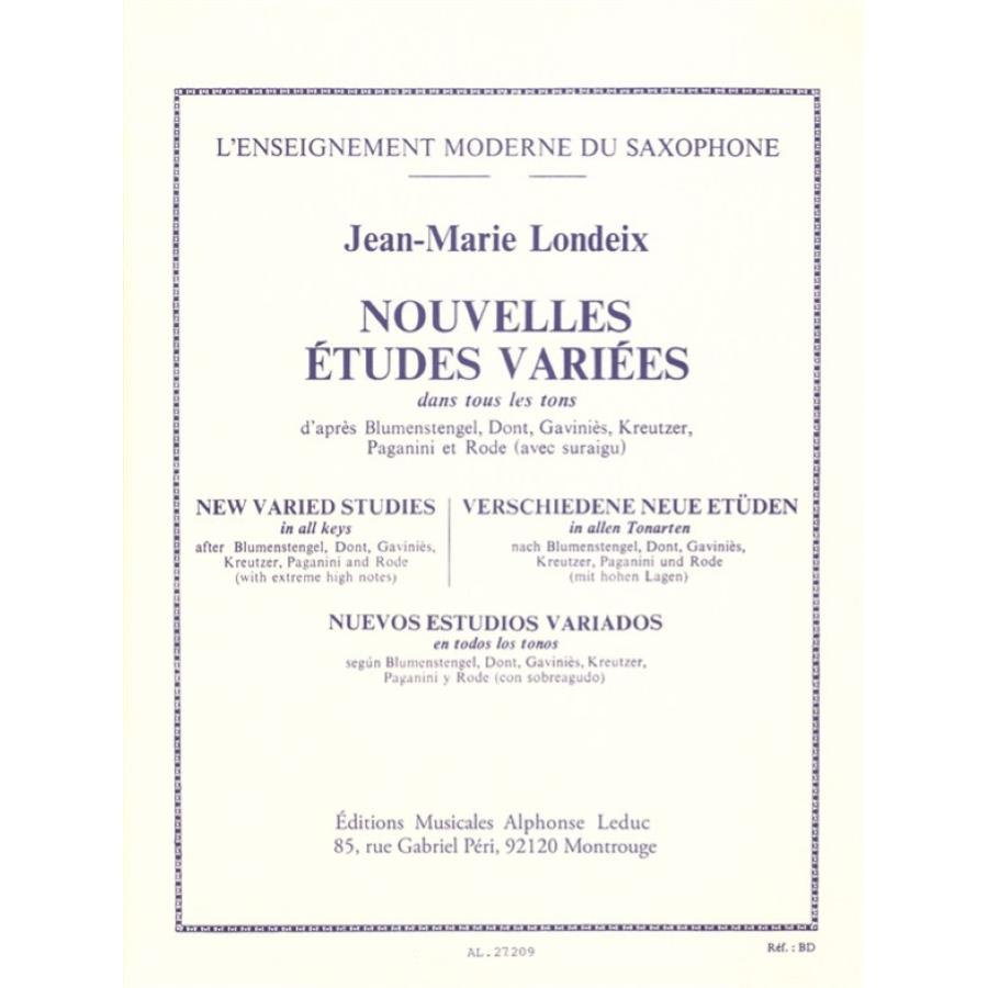 Jean-Marie Londeix Nouvelles Études Variées Dans Tous Les Tons