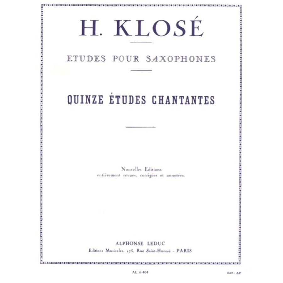 Hyacinthe-Eléonore Klosé 15 Etudes Chantantes