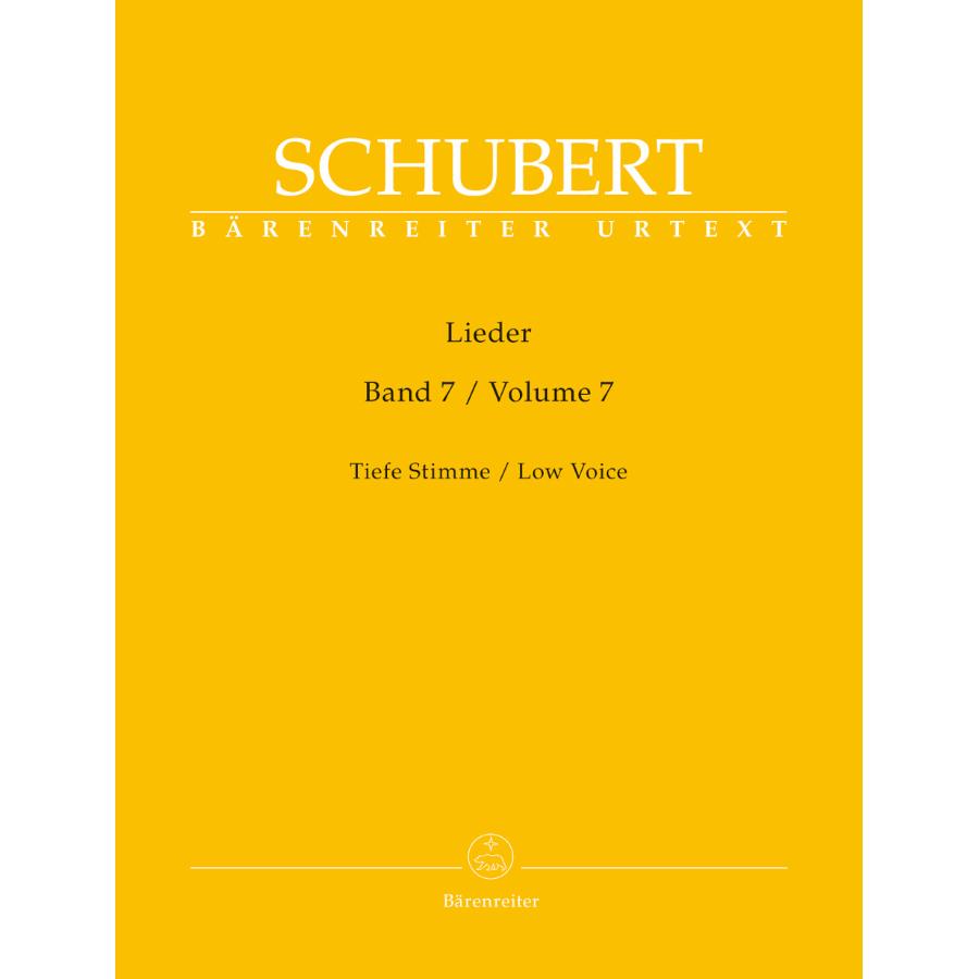 Lieder Volume 7 - Low Voice D182 - D 260 Libro