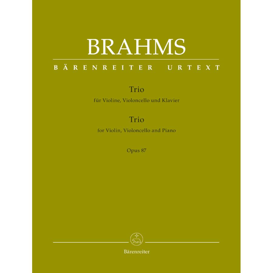 Johannes Brahms Trio For Violin, Violoncello And Piano Op. 87 Trio Christopher Hogwood