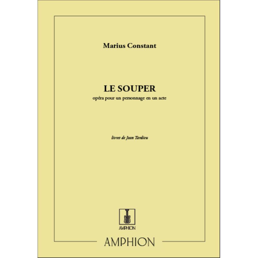 Le Souper Chant-Piano Partitura