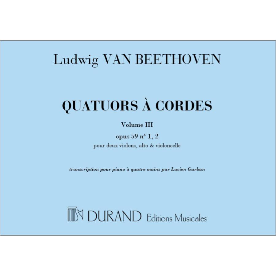 Ludwig Van Beethoven Quatuors Vol 3 4 Ms