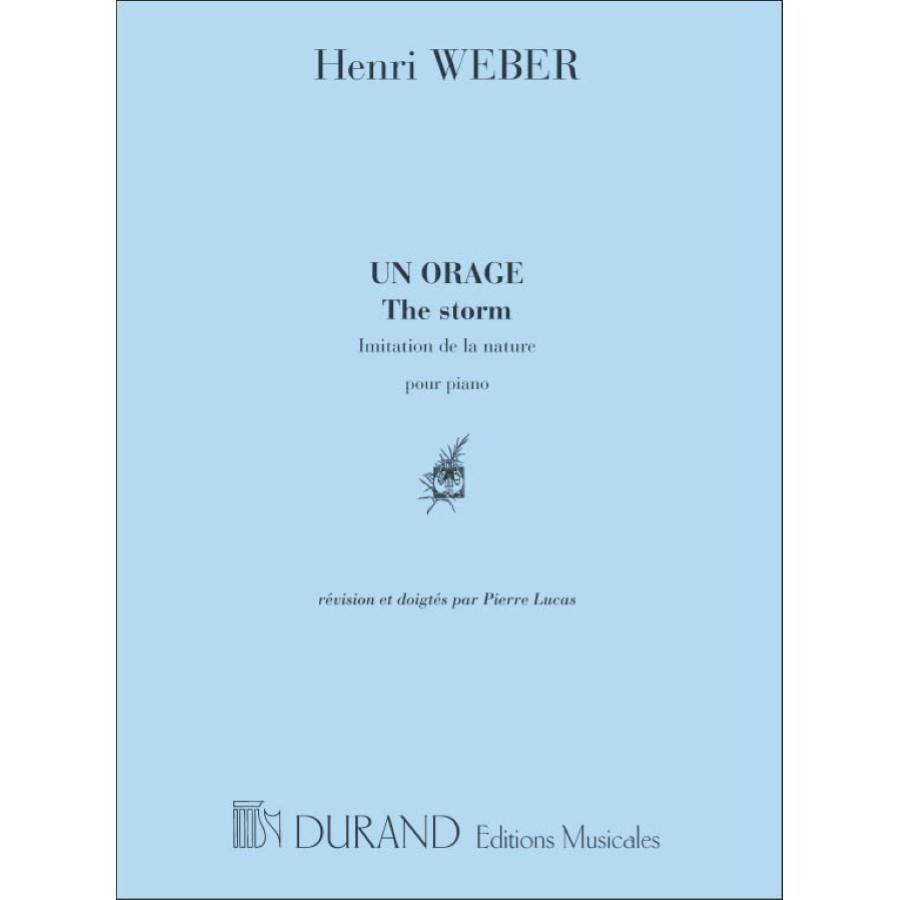 Un Orage Piano Partitura