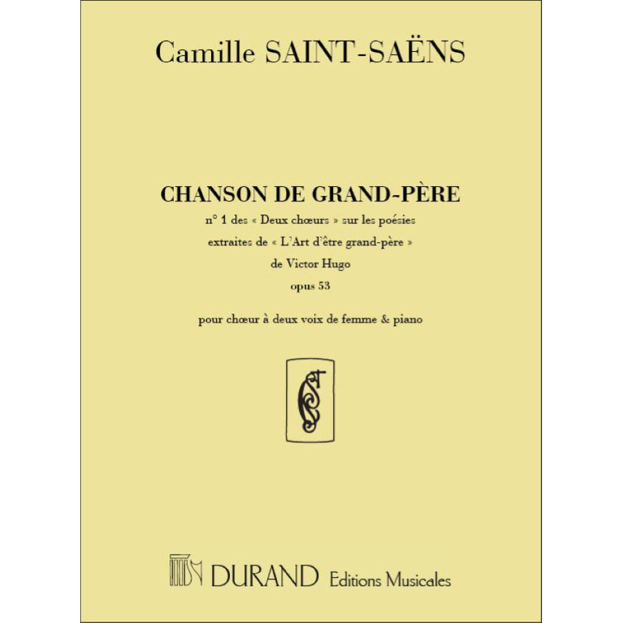 Chanson De Grand-Pere Partitura