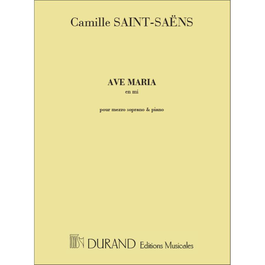 Ave Maria En Mi, pour Mezzo-Soprano Et Piano Partitura