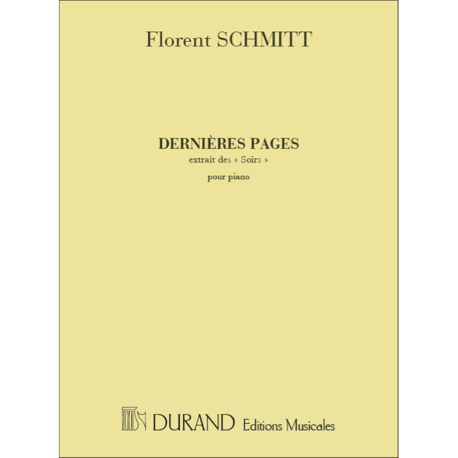 Derniere Page Piano Partitura
