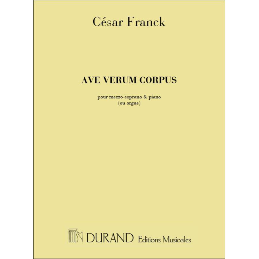 Ave Verum, Pour Mezzo-Soprano Et Piano (Ou Orgue) Partitura