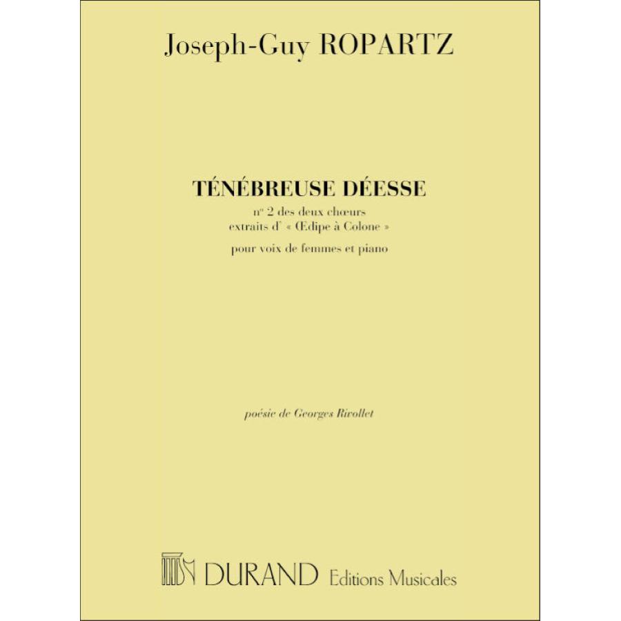 Oedipe A Collonne N 2 Tenebreuse ... Choeur-Piano Partitura
