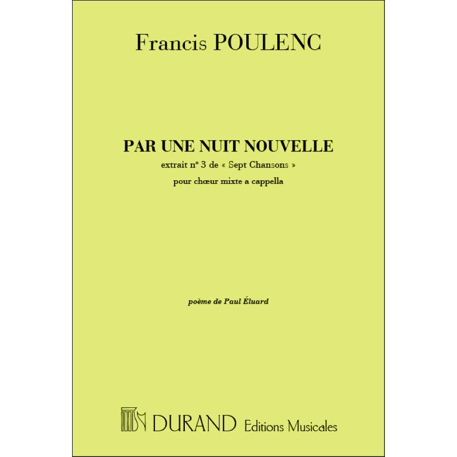 Francis Poulenc Par Une Nuit Nouvelle Extrait N. 3 De « Sept Chansons »