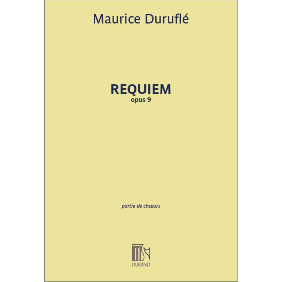 Maurice Duruflé Requiem Opus 9 - Choral Score Choeur À Quatre Voix Mixtes