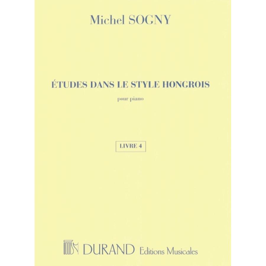 Etudes Dans Le Style Hongrois - Livre 4 Libro