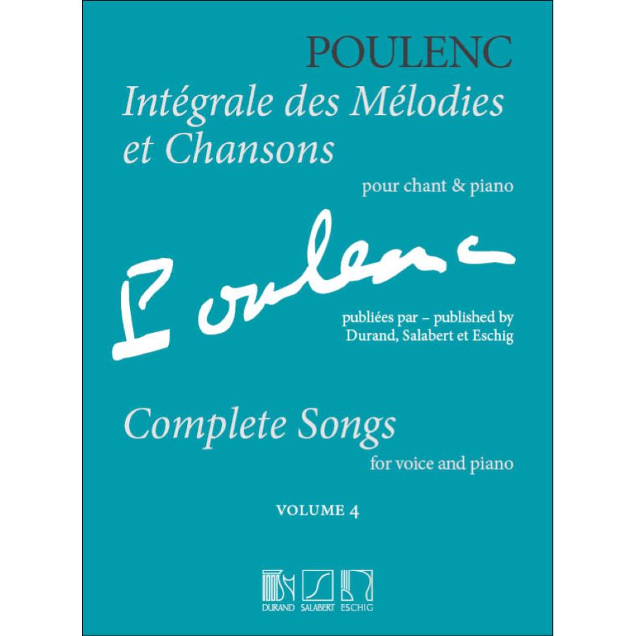 Poulenc: Complete Songs 4 Libro