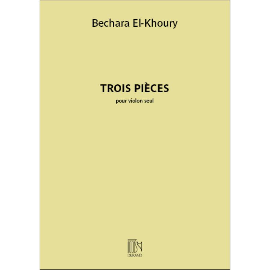 Trois pièces pour violon seul Libro
