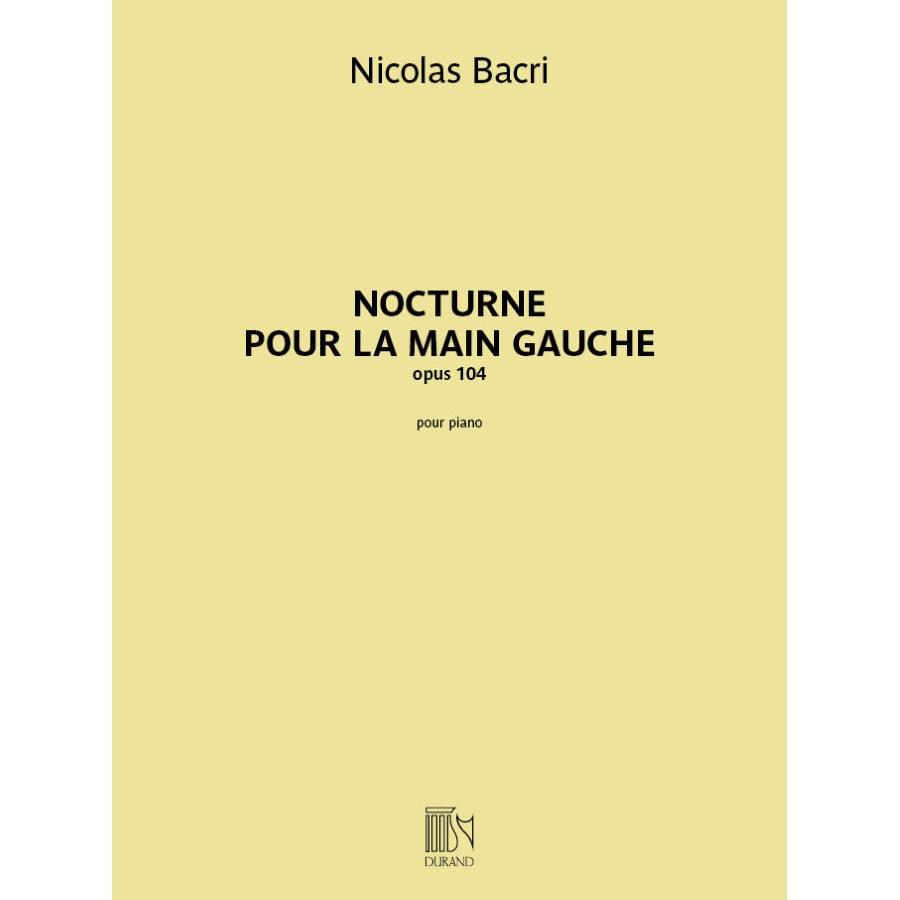Nocturne pour la main gauche, opus 104 Libro