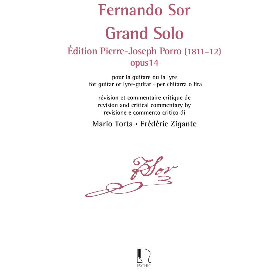 Grand Solo - Édition Pierre Porro (1811–12), op 14 Libro