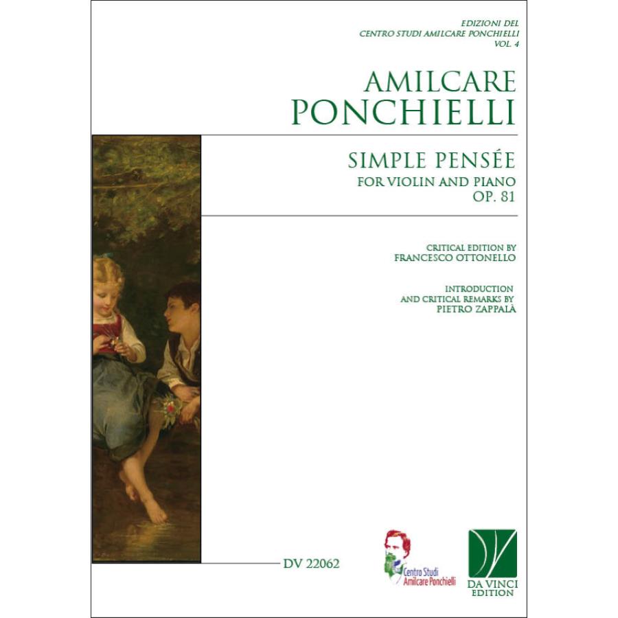 Amilcare Ponchielli Simple Pensée For Violin And Piano