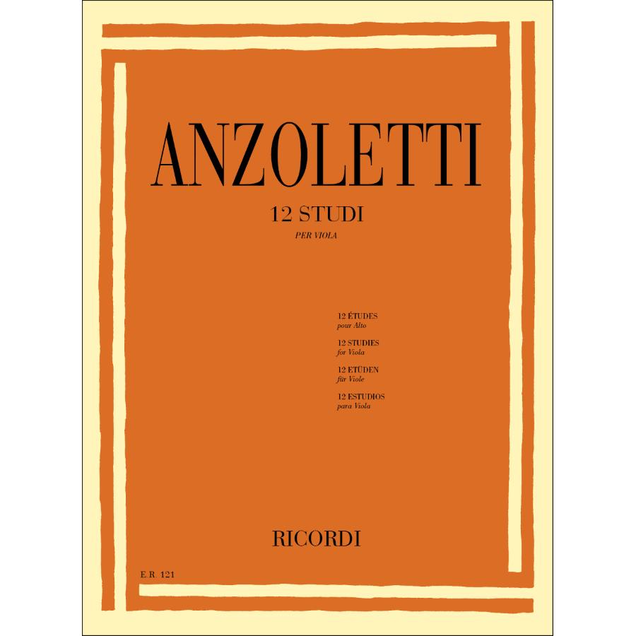 Marco Anzoletti 12 Studi Per Viola
