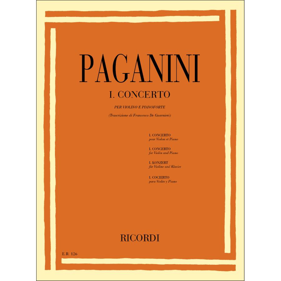 Niccolò Paganini Concerto Per Violino N.1 In Re Op. 6