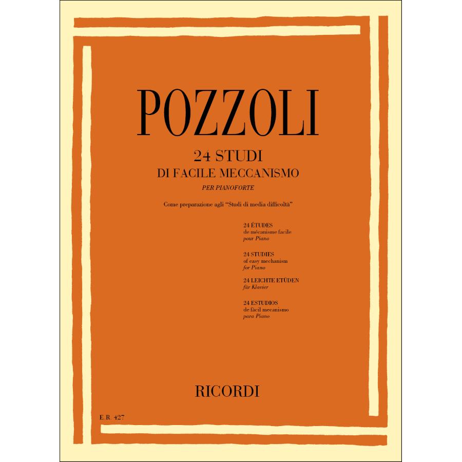 POZZOLI 24 Studi Di Facile Meccanismo Partitura