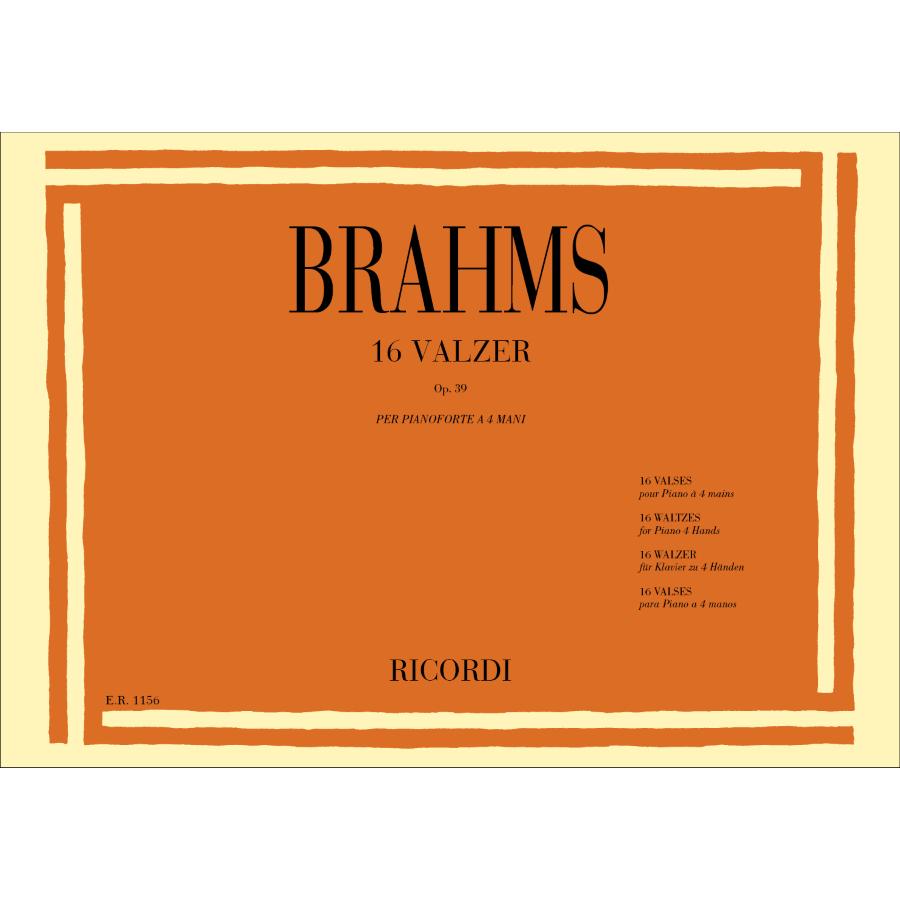 Johannes Brahms 16 Valzer Op. 39