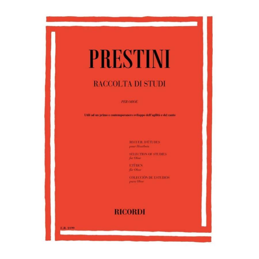 Prestini Raccolta Di Studi Per Oboe Utili Ad Un Primo E Contemporaneo Sviluppo Dell'Agilità E Del Canto