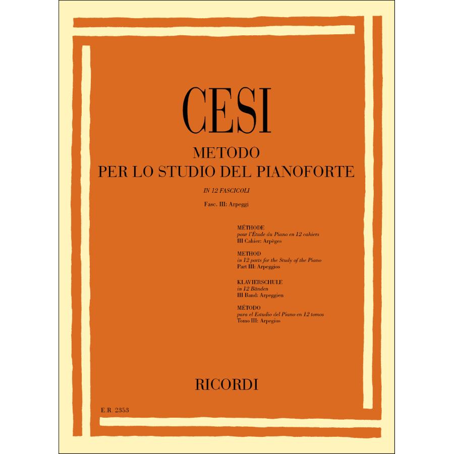 Metodo Per Lo Studio Del Pianoforte - Fasc. III Partitura