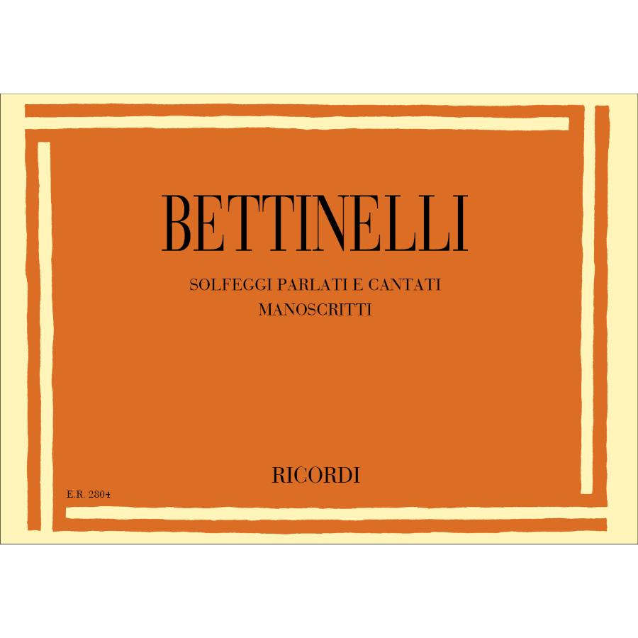 Solfeggi Parlati E Cantati Manoscritti Libro ER2804