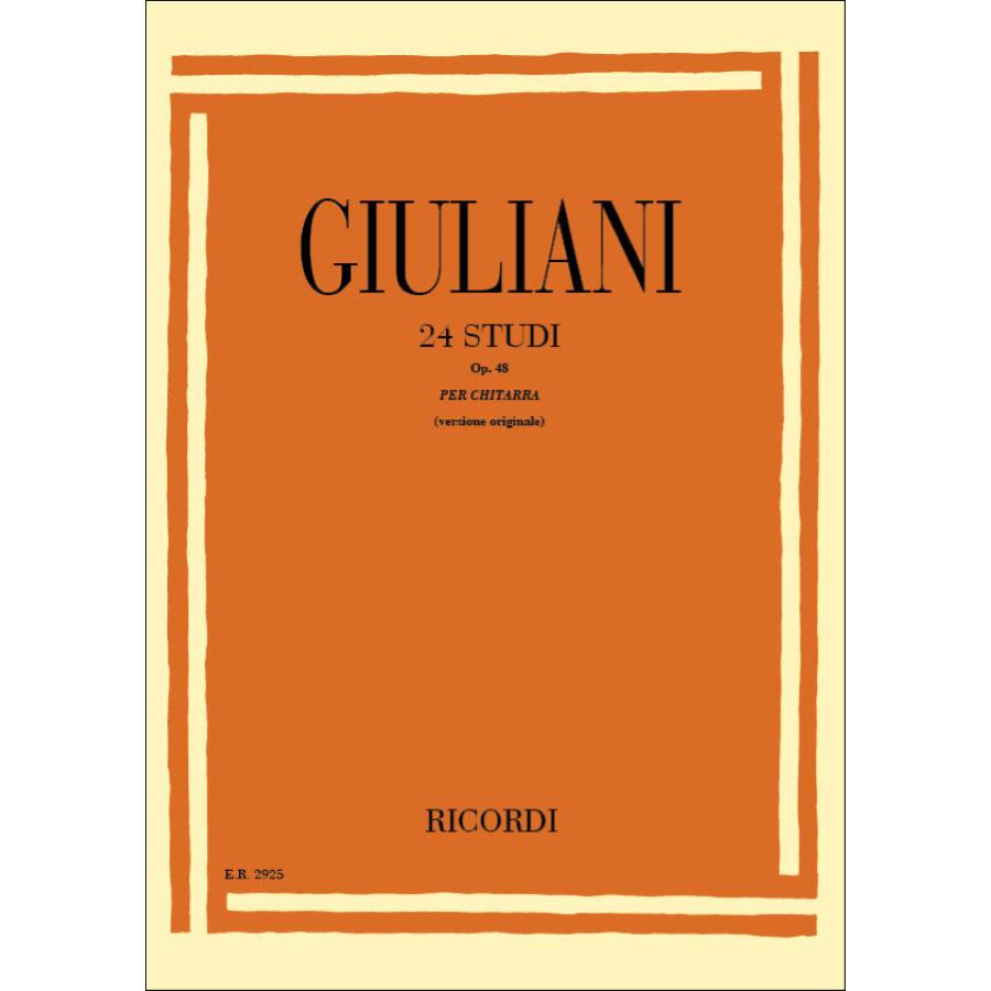 Esercizio Per La Chitarra. 24 Studi Op. 48 Partitura